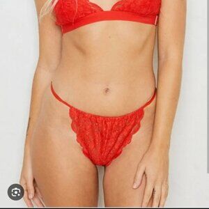 Free People X We Are Hah- Chase Me Panty Siren Red